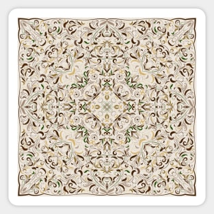 Arabic ornate square pattern Sticker